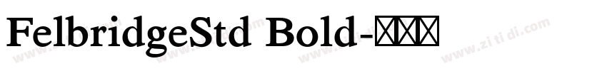 FelbridgeStd Bold字体转换